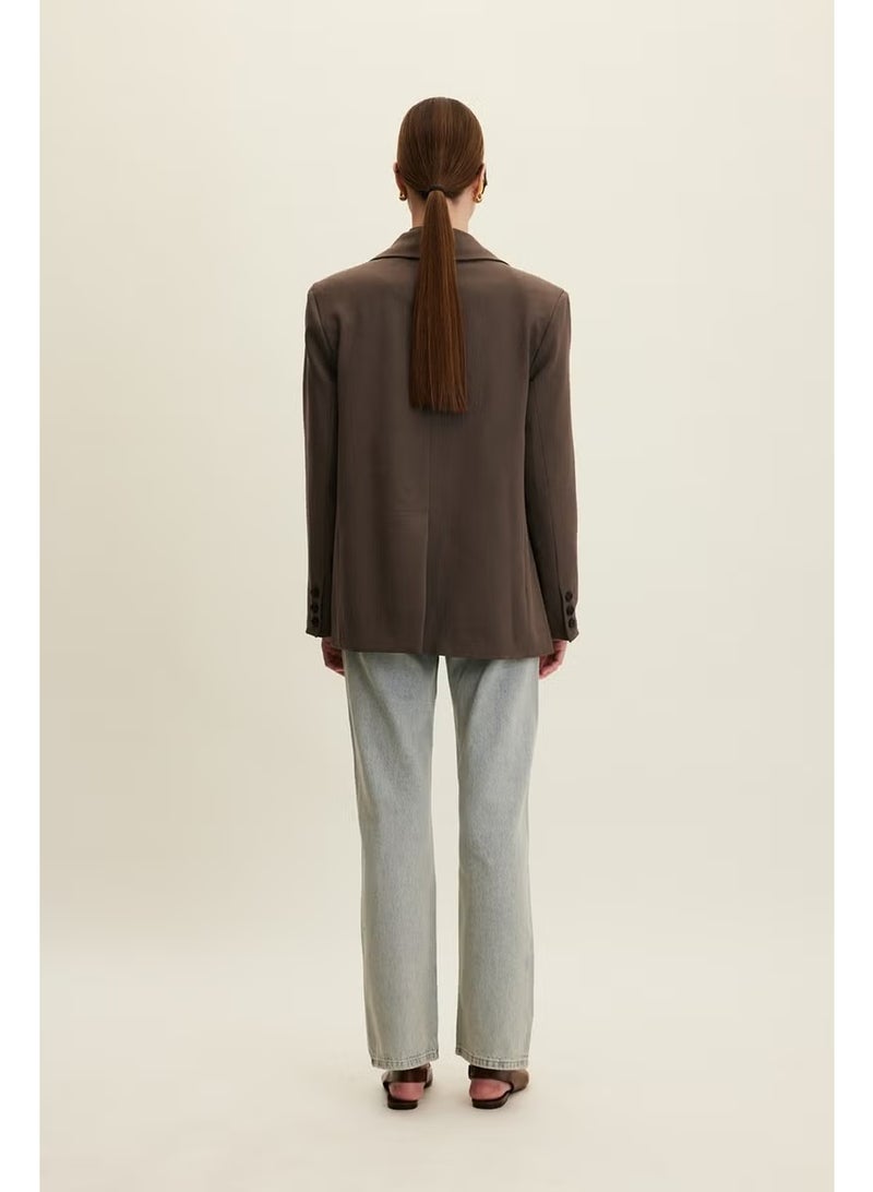 Manuka Classic Cut Blazer Jacket Mink - Image 5